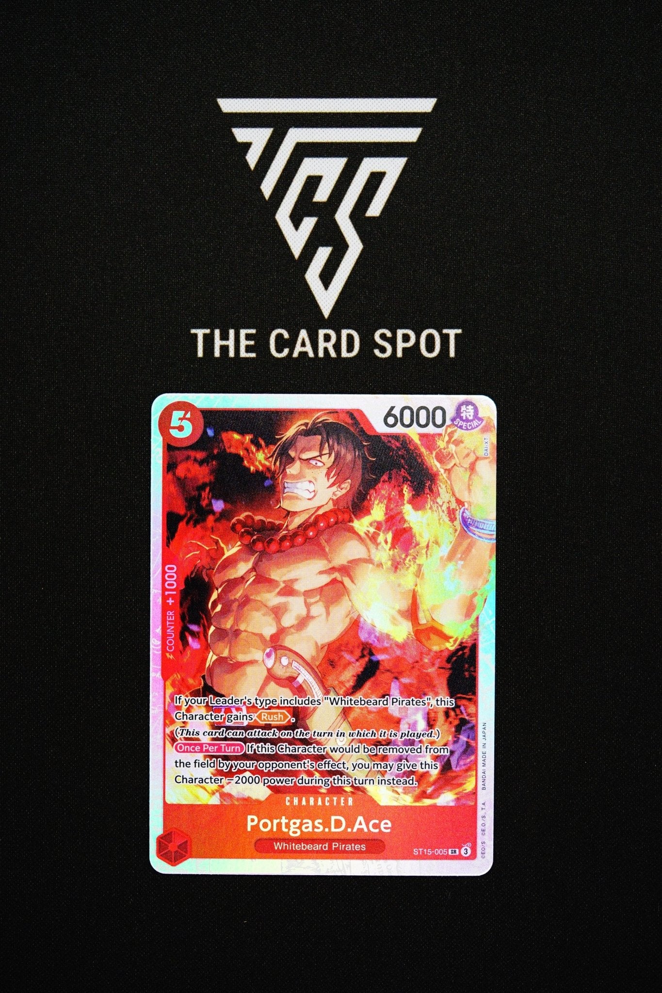 ST15 - 005 Portgas D Ace SR - One Piece TCG - THE CARD SPOT PTY LTD.