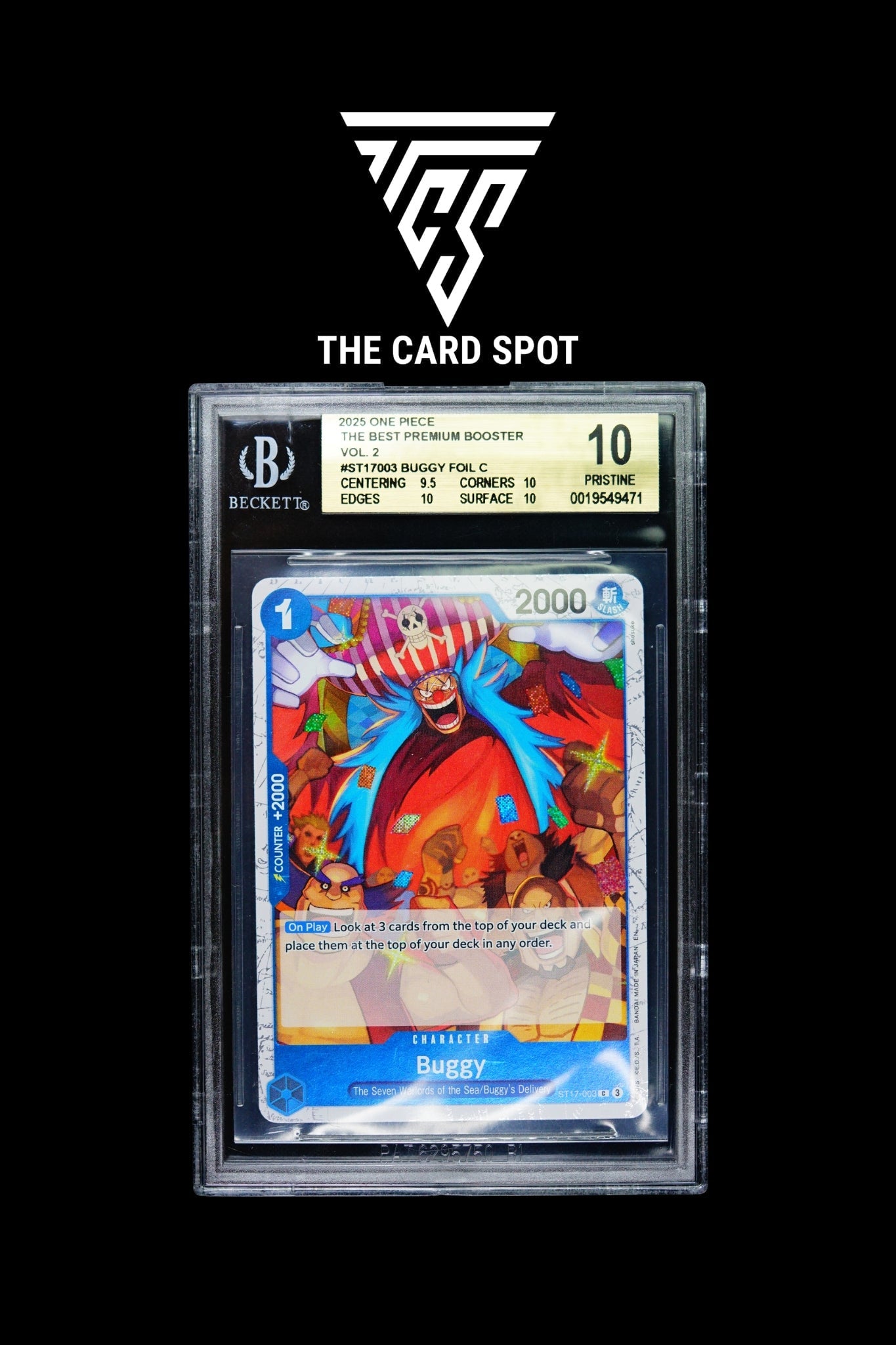 ST17 - 003 Buggy BGS 10 - One Piece TCG - THE CARD SPOT PTY LTD.