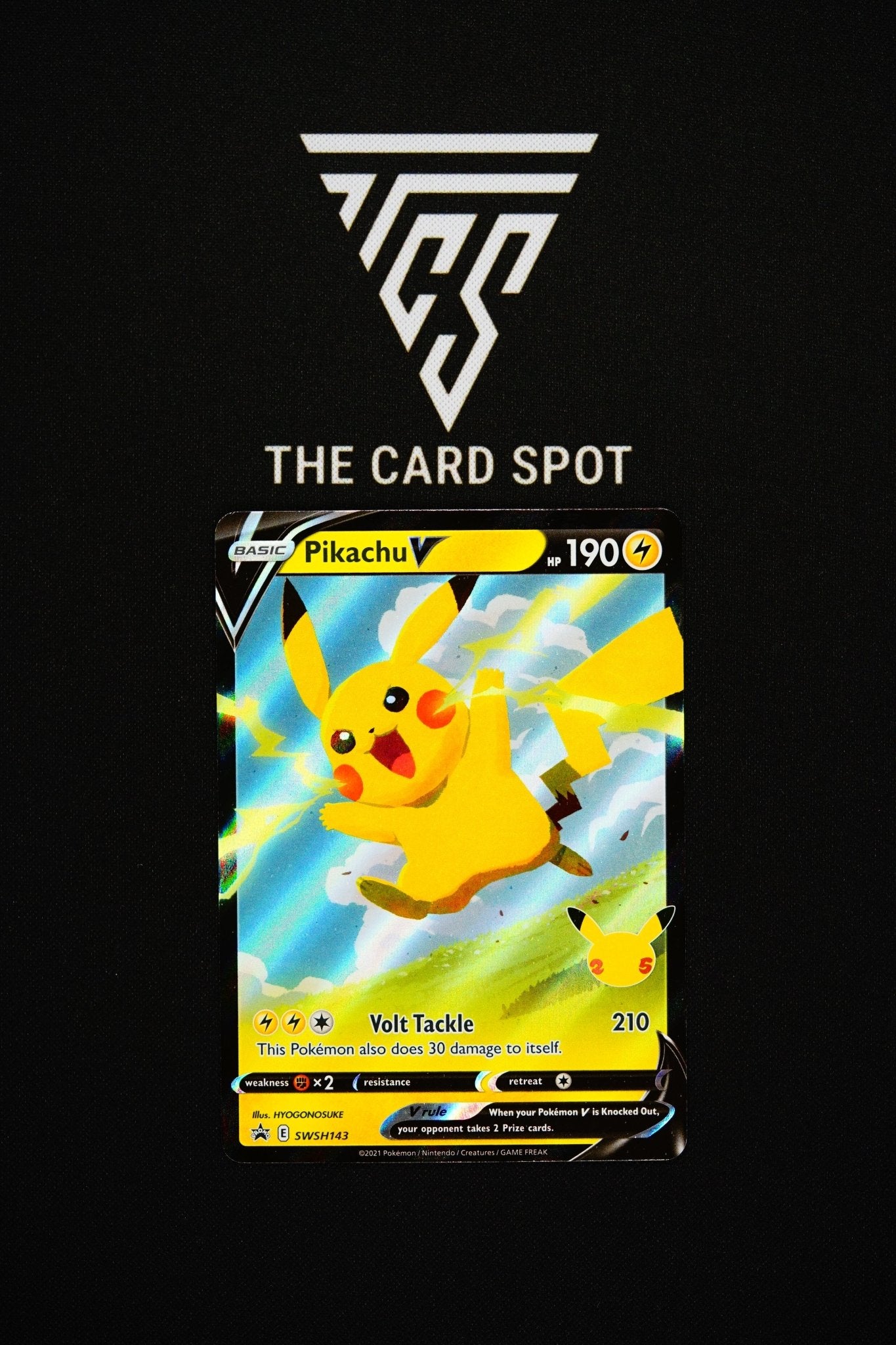 SWSH143 Pikachu V - Pokemon TCG - THE CARD SPOT PTY LTD.