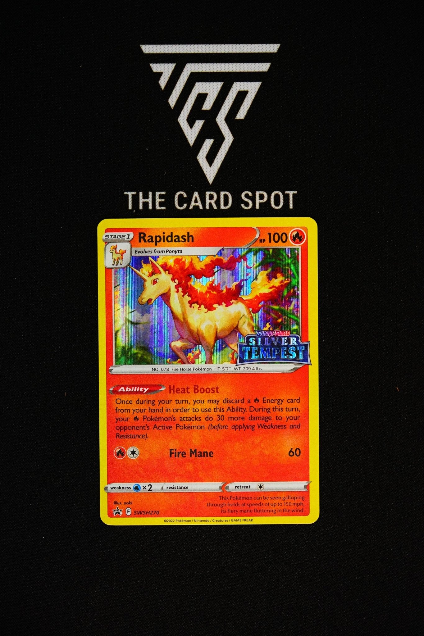 pokemone card value SWSH270 - Rapidash