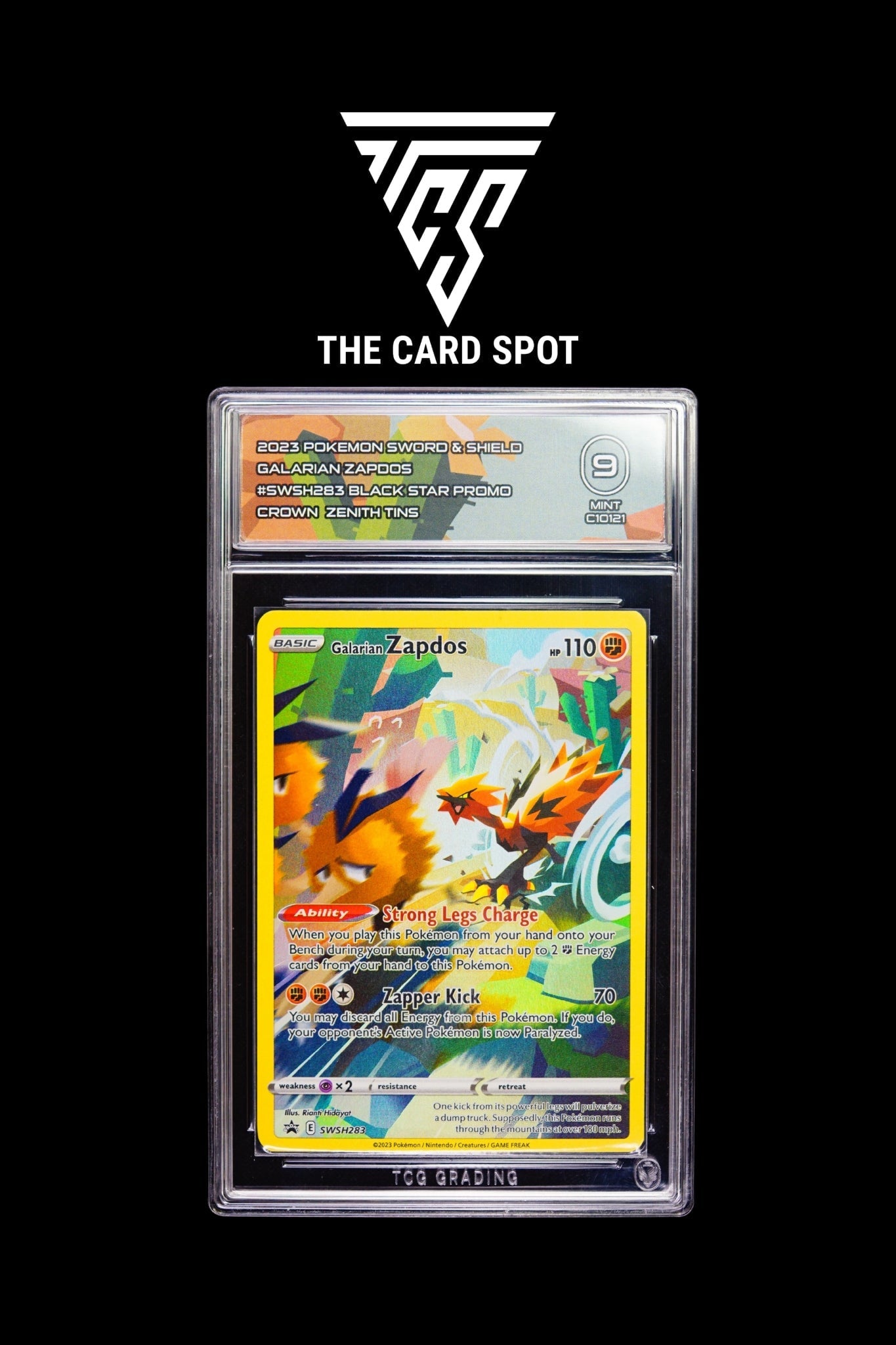 SWSH283 Galarian Zapdos TCG 9 - Pokemon TCG - THE CARD SPOT PTY LTD.