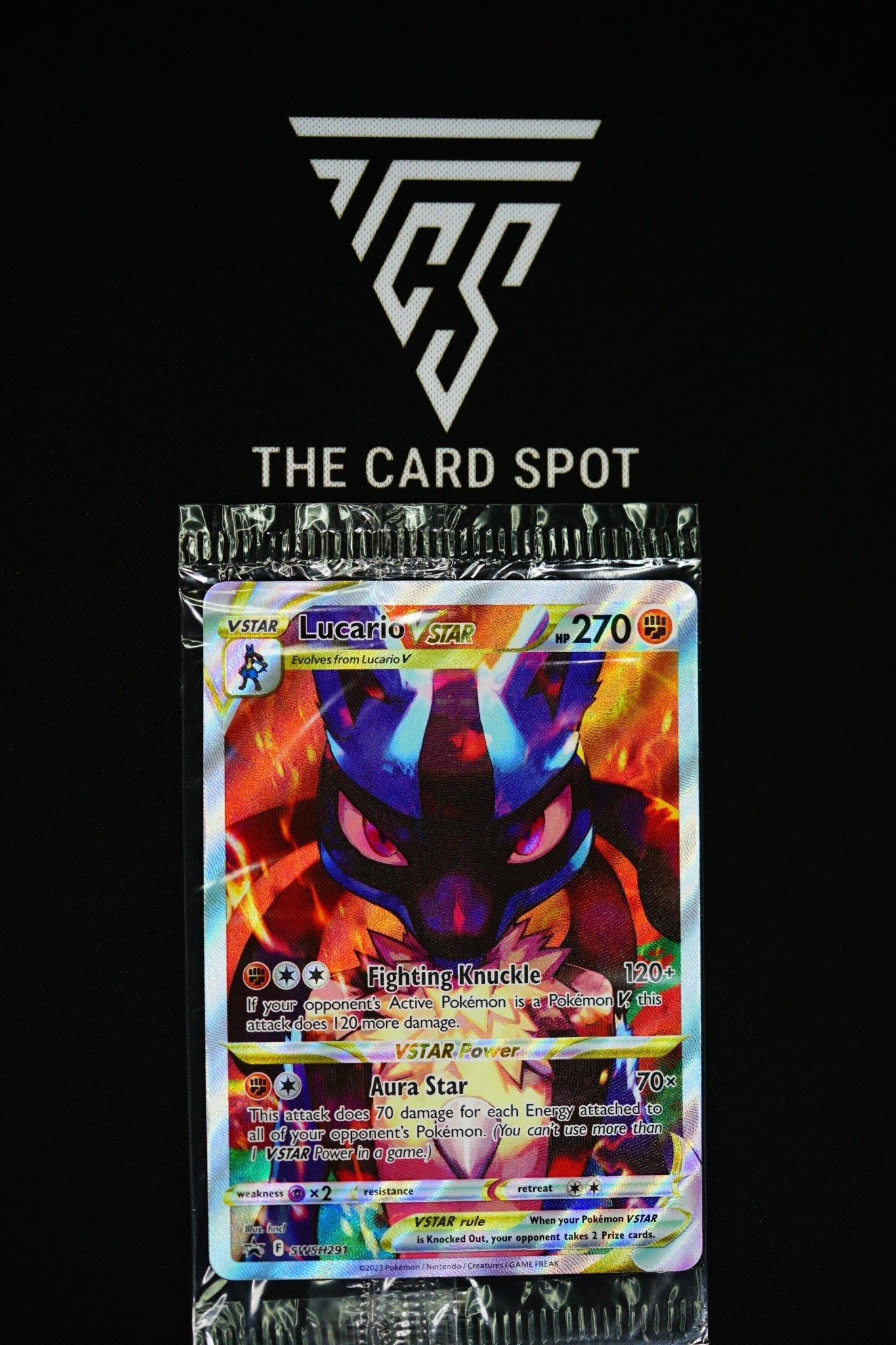 lucario v star pokémon card Pokemon: Lucario vstar - SWSH291 - Black Star Promos