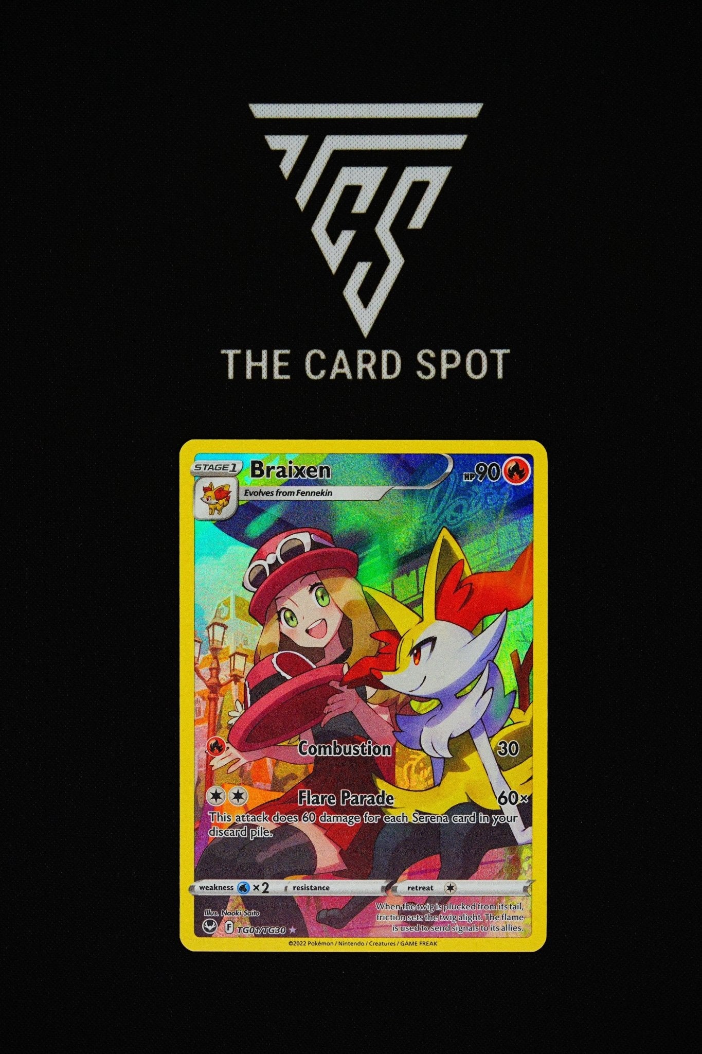 TG01/TG30 - Braixen - Pokemon TCG THE CARD SPOT PTY LTD. TG01/TG30 - Braixen - Pokemon TCG THE CARD SPOT PTY LTD.