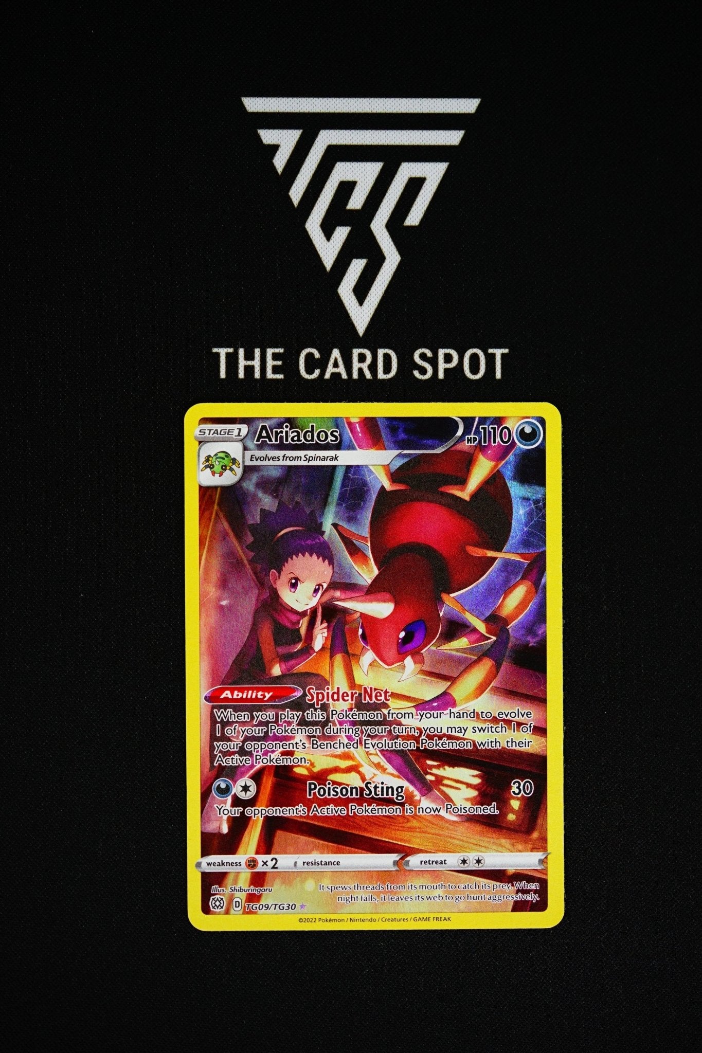 TG09/TG30 Ariados Pokemon Card - THE CARD SPOT PTY LTD.