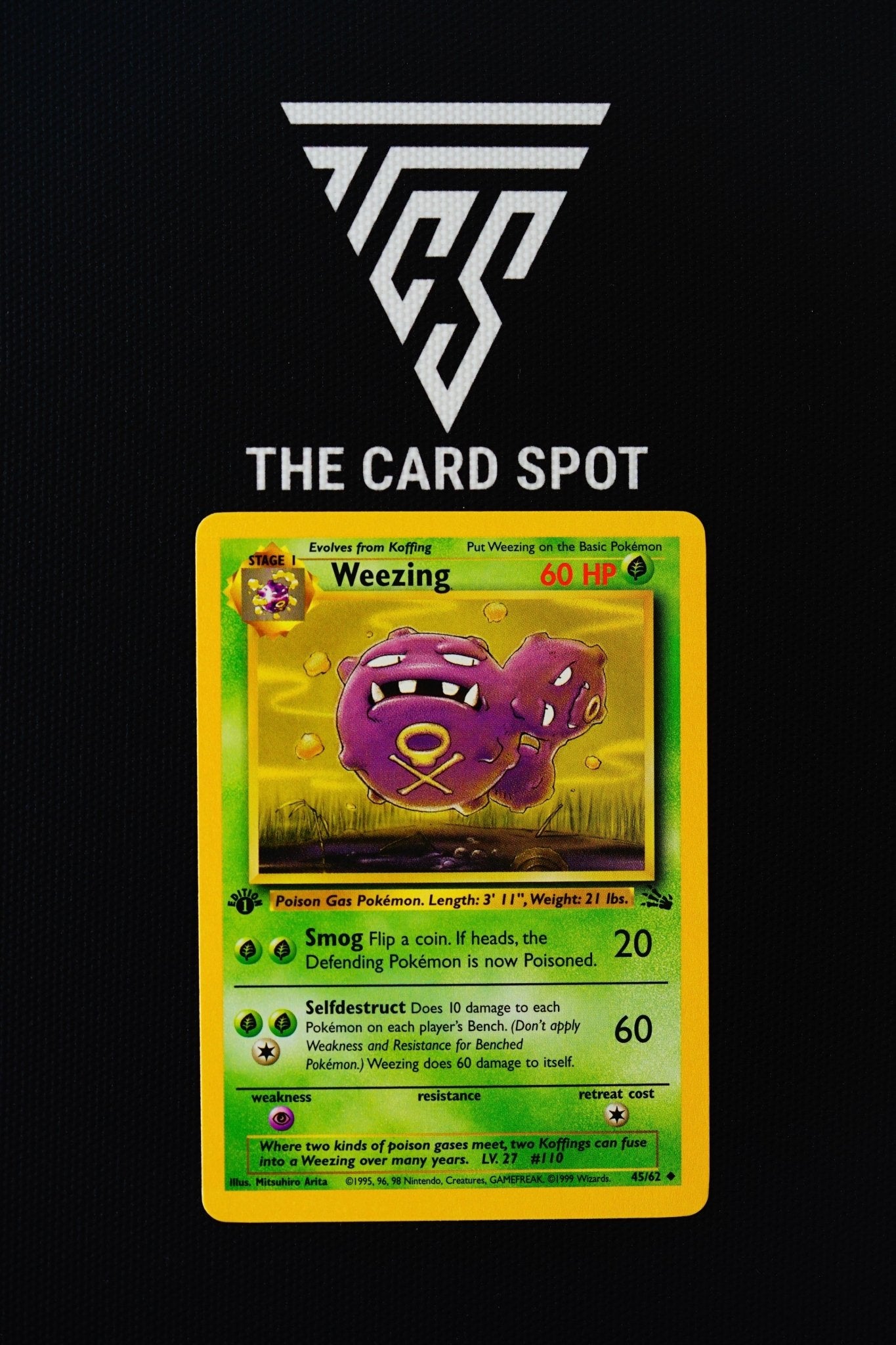 45/62 Weezing 1st Edition Fossil - Pokemon TCG - THE CARD SPOT PTY LTD.
