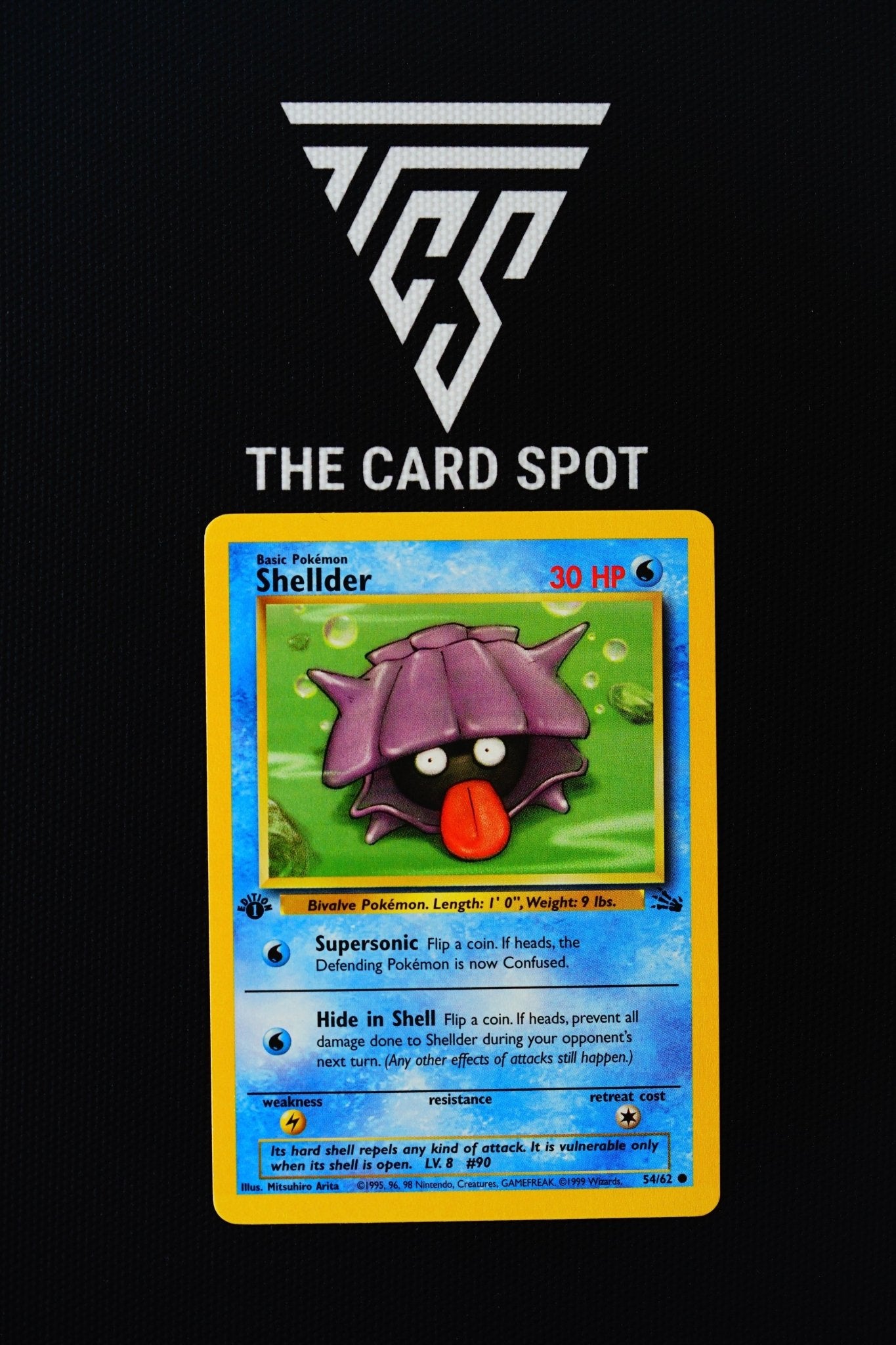 54/62 Shellder 1st Edition Fossil - Pokemon TCG THE CARD SPOT PTY LTD. 54/62 Shellder 1st Edition Fossil - Pokemon TCG THE CARD SPOT PTY LTD.