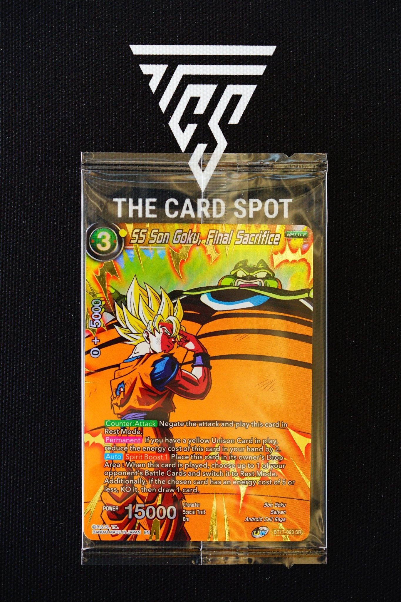 BT17 - 093 SR - SS Son Goku, Final Sacrifice - Dragon Ball TCG - THE CARD SPOT PTY LTD.