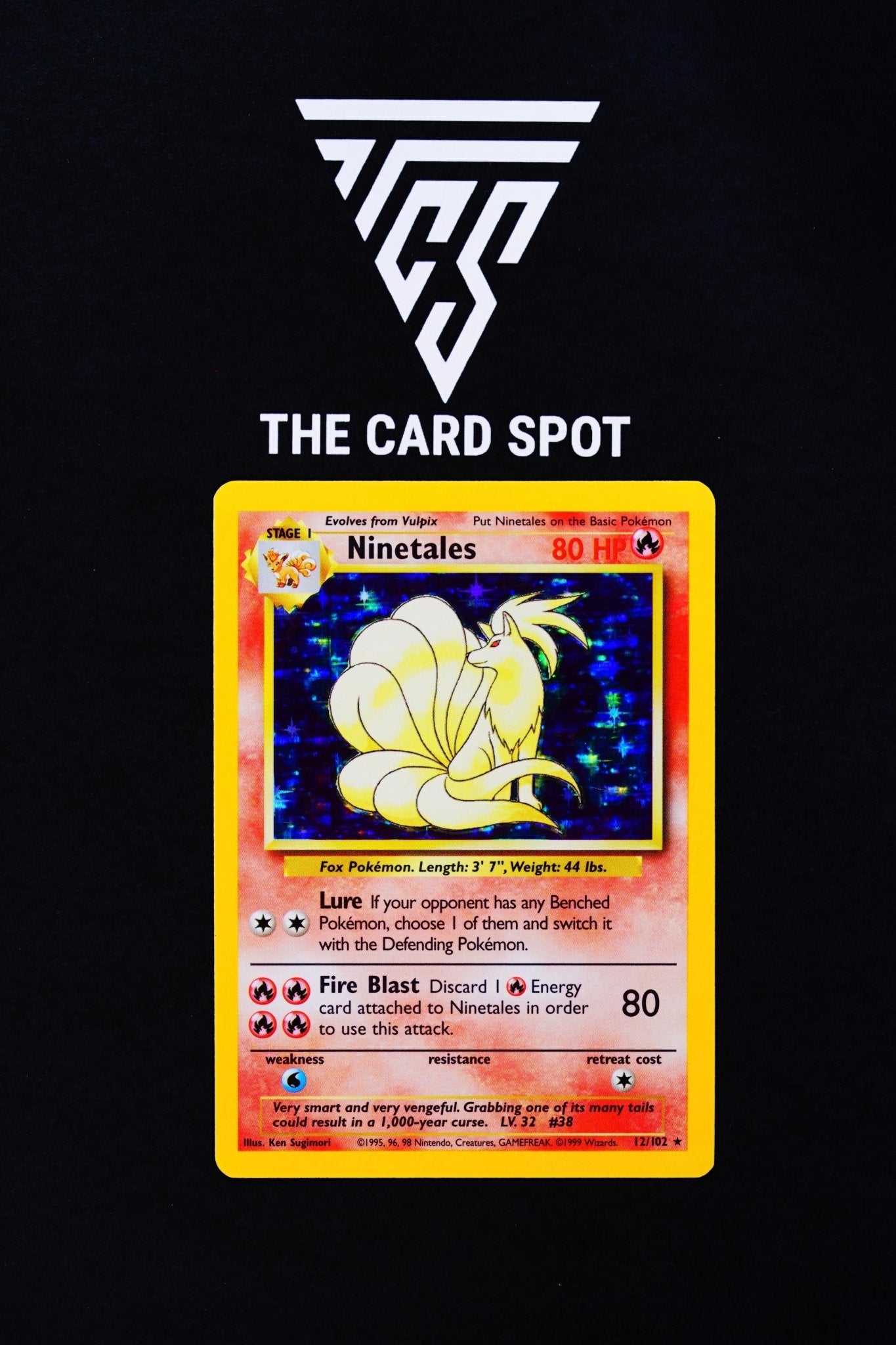 Ninetails 12/102 Holo - Base Set - Pokemon Card For Sale - THE CARD SPOT PTY LTD.