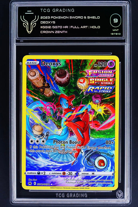 Pokemon Card: Deoxys GG12/GG70 Full Art Holo Crown Zenith TCG 9 - THE CARD SPOT PTY LTD.