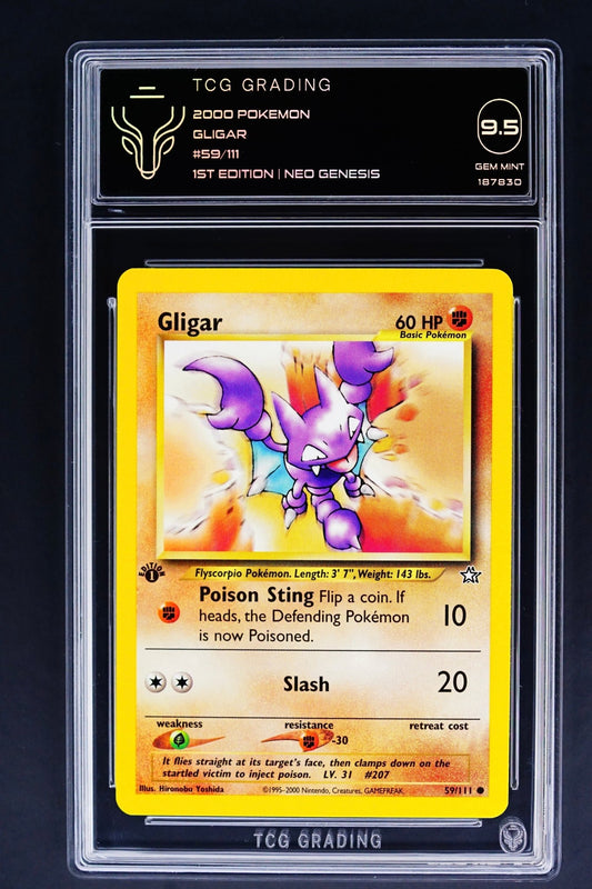 Pokemon Card: Gligar 1st edition 59/111 Neo Genesis - THE CARD SPOT PTY LTD.