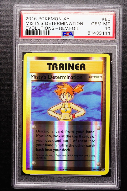 Pokemon Card: Misty’s Determination 2016 Xy PSA 10 Holo - THE CARD SPOT PTY LTD.