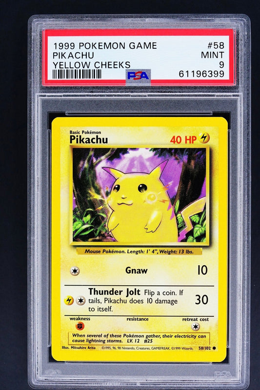 Pokemon Card: Pikachu Yellow cheeks PSA 9 - THE CARD SPOT PTY LTD.