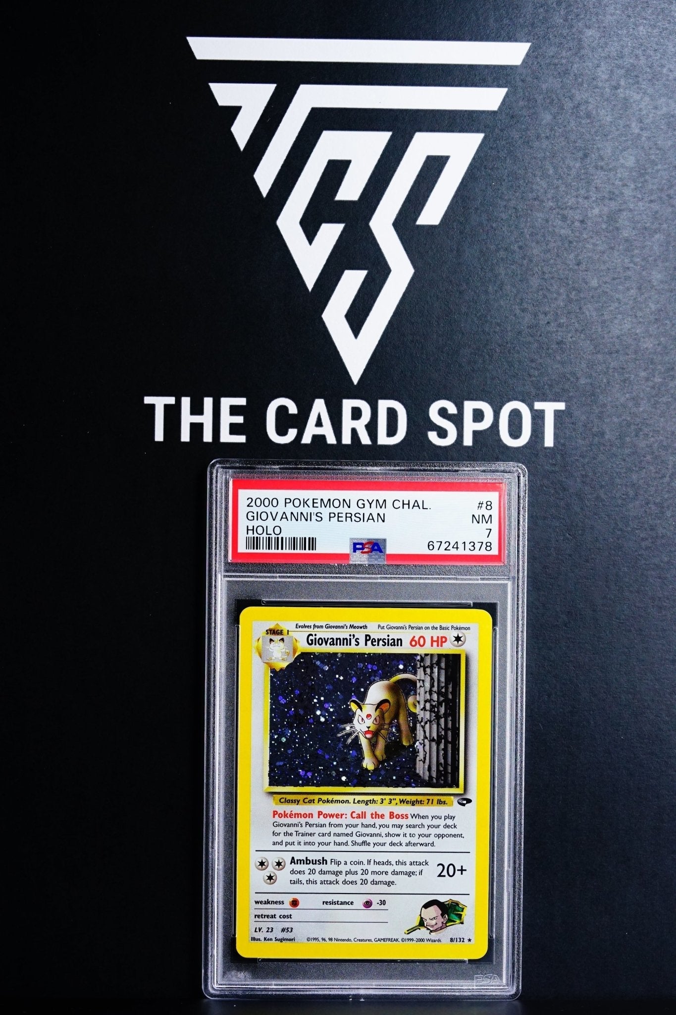 giovanni's persian pokemon card POKEMON TCG: GIOVANNIS PERSIAN HOLO - 8/132
