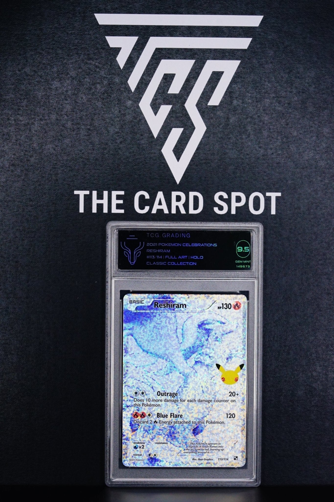 Pokemon TCG: Reshiram 25th celebrations TCG 9.5 THE CARD SPOT PTY LTD. Pokemon TCG: Reshiram 25th celebrations TCG 9.5 THE CARD SPOT PTY LTD.