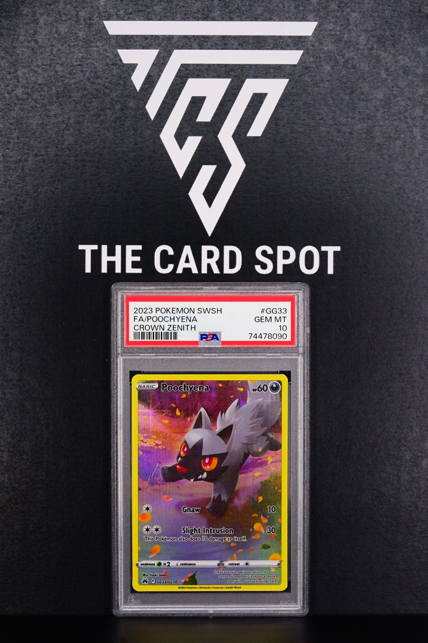 poochyena pokemon card price Pokemon TCG: Poochyena Crown zenith PSA 10 – THE CARD SPOT PTY LTD