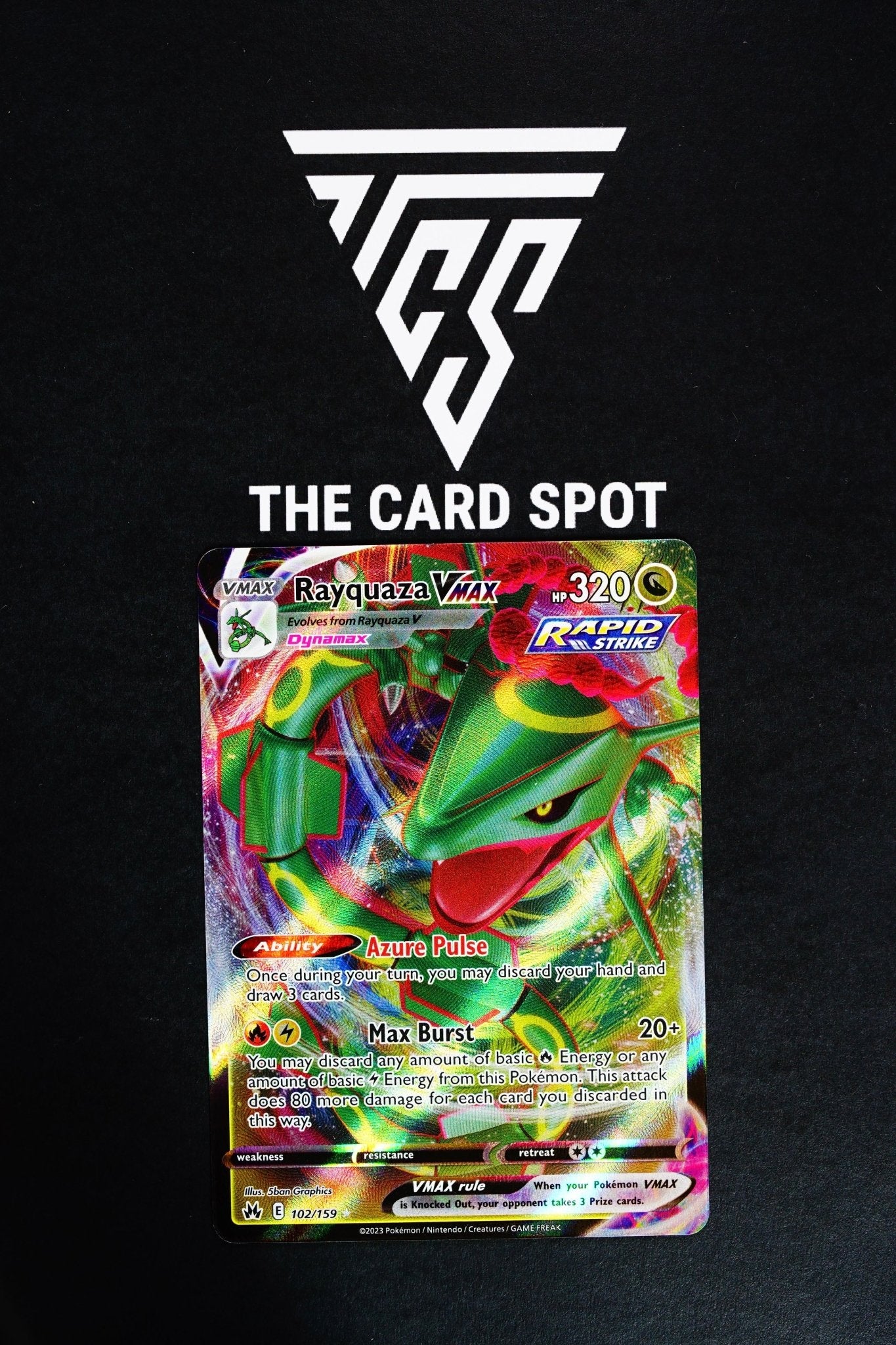 Rayquaza VMAX 102 159 Pokemon Card THE CARD SPOT PTY LTD rayquaza-vmax-102-159-pokemon-card-the-card-spot-pty-ltd