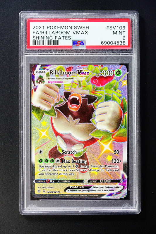 Rillaboom Vmax PSA 9 SV106/SV122 - Pokemon Card - THE CARD SPOT PTY LTD.