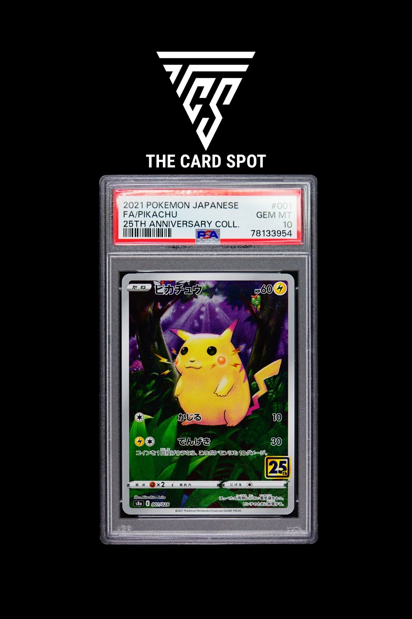 001/028 Pikachu PSA 10 - Pokemon TCG - THE CARD SPOT PTY LTD.