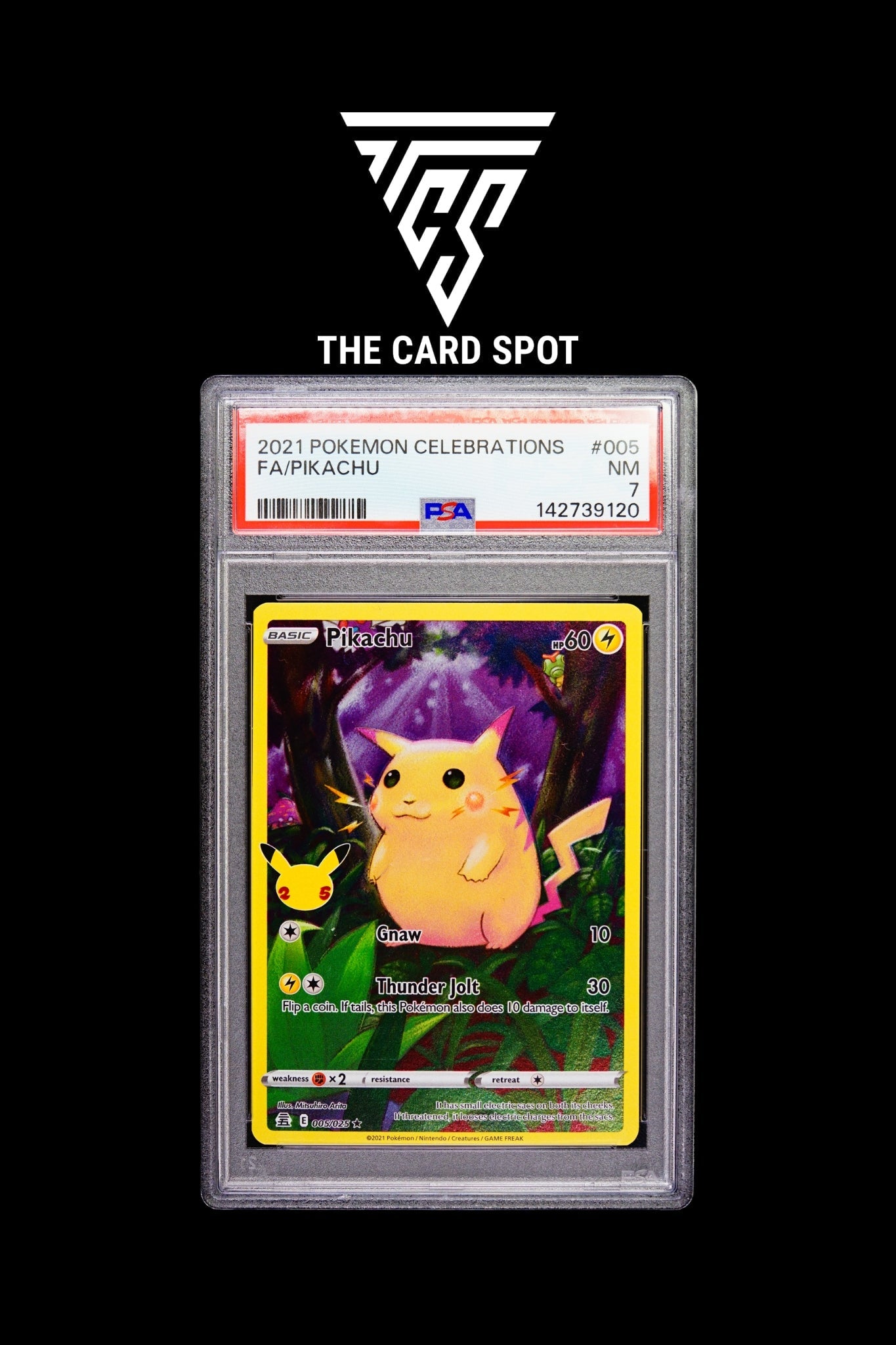 005/025 Pikachu PSA 7 - Pokemon TCG - THE CARD SPOT PTY LTD.