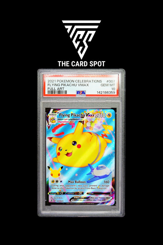 007/025 Flying Pikachu PSA 10 - Pokemon TCG - THE CARD SPOT PTY LTD.