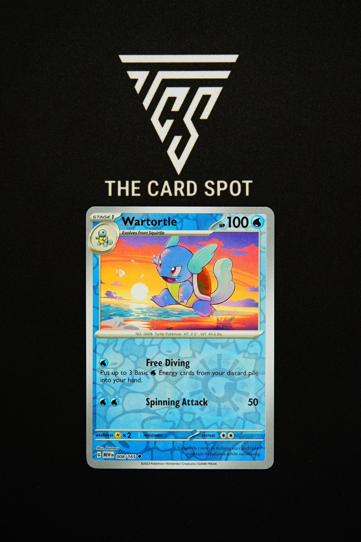 008/165 Wartortle - Pokemon TCG - THE CARD SPOT PTY LTD.