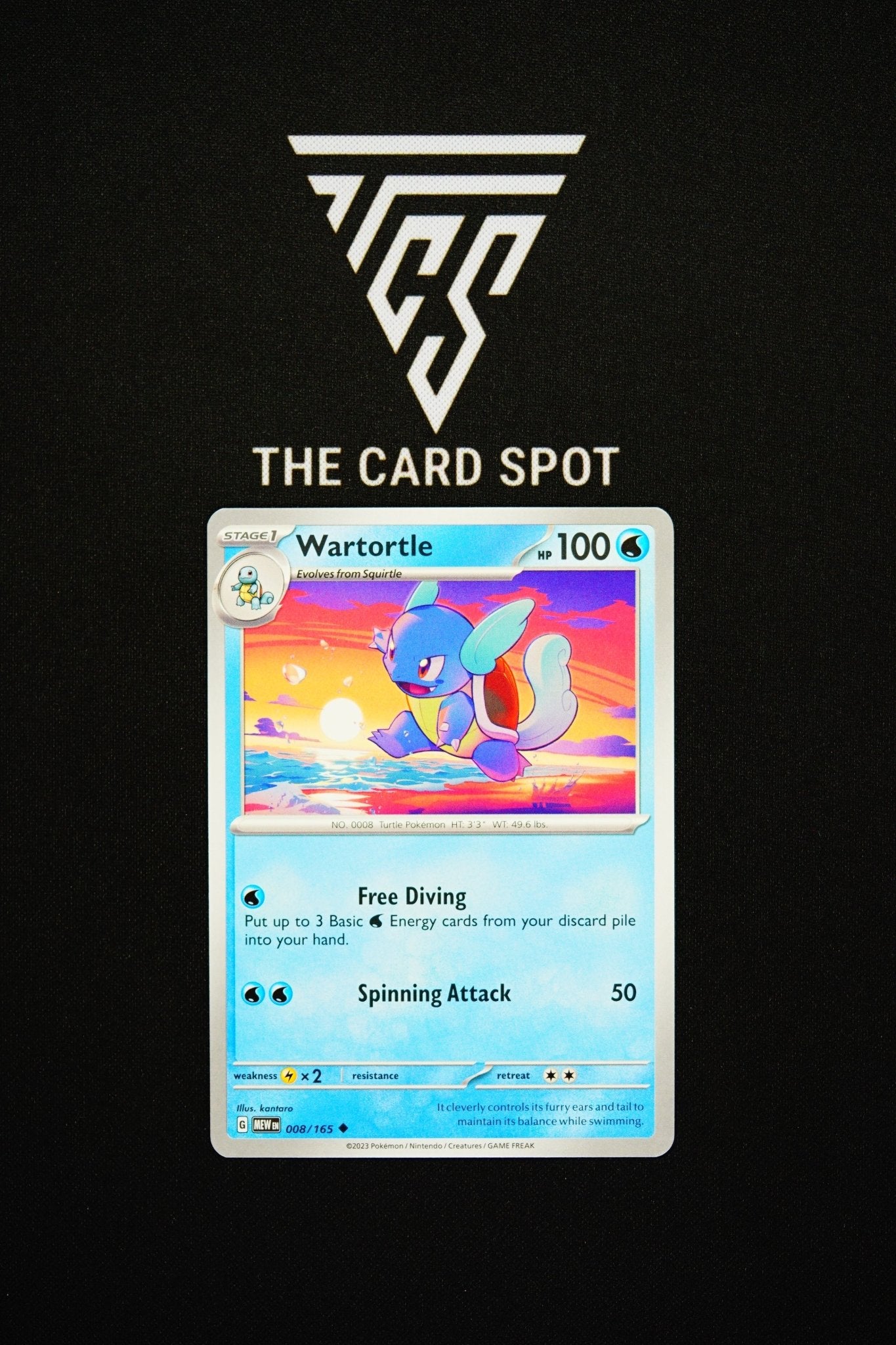 008/165 Wartortle - Pokemon TCG - THE CARD SPOT PTY LTD.