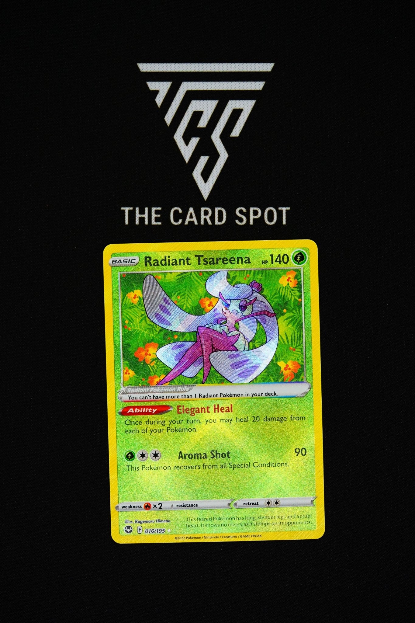 016/195 - Radiant Tsareena - Pokemon TCG - THE CARD SPOT PTY LTD.