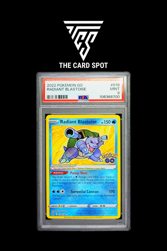 018/078 - Radiant Blastoise PSA 9 - Pokemon TCG - THE CARD SPOT PTY LTD.