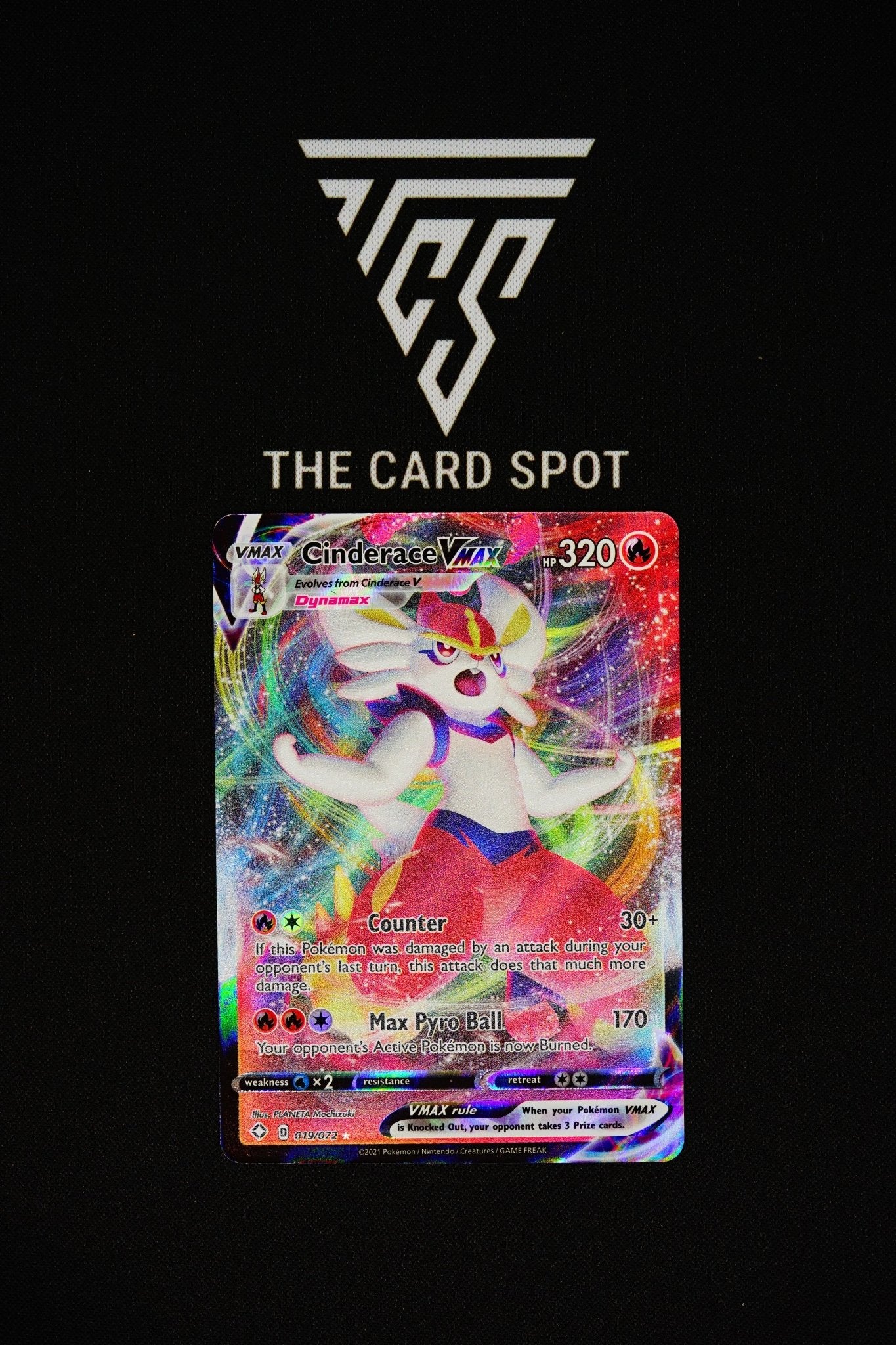 019/072 - Cinderace VMAX - Pokemon TCG - THE CARD SPOT PTY LTD.