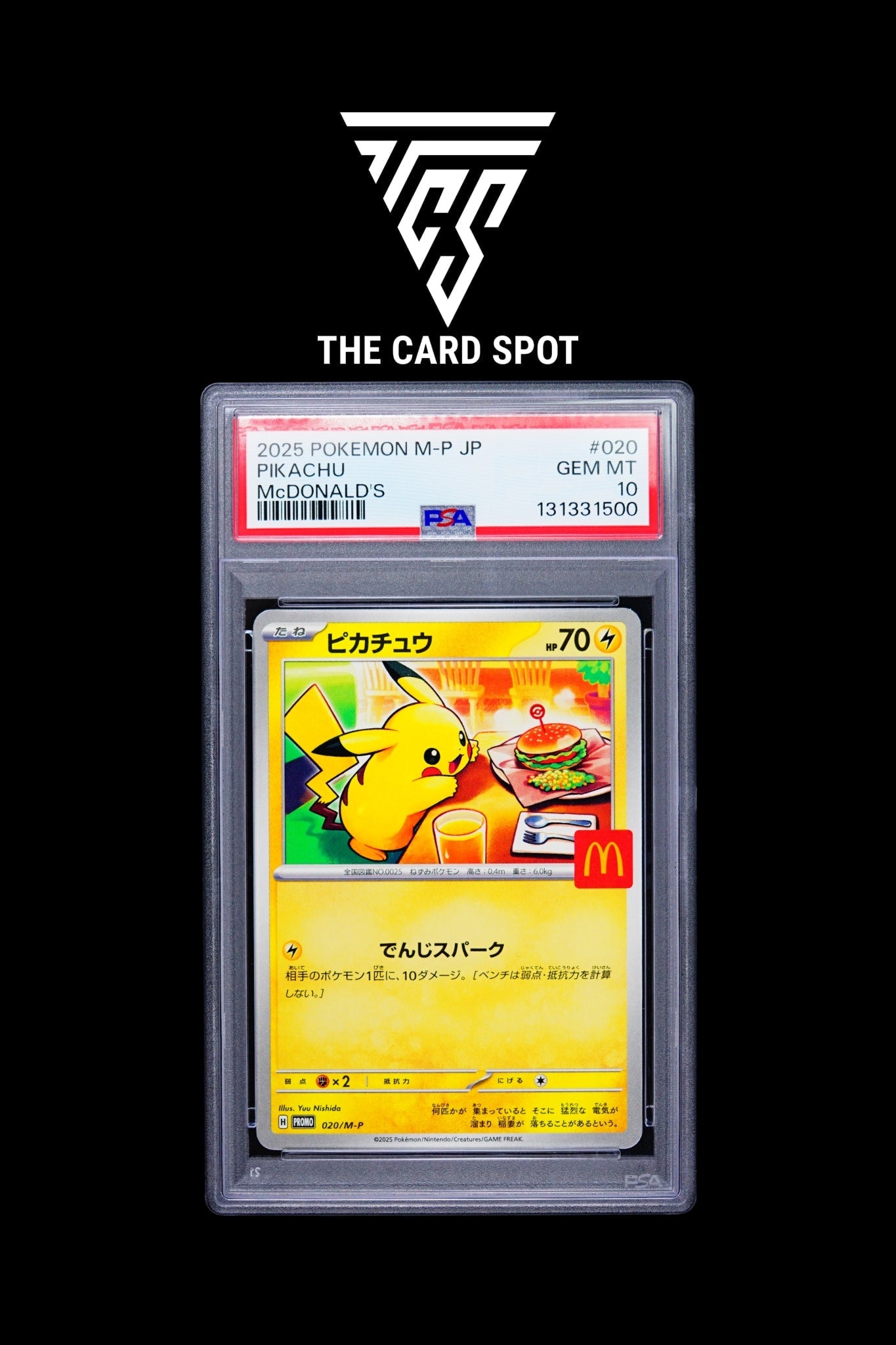 020/M - P Pikachu PSA 10 - Pokemon TCG - THE CARD SPOT PTY LTD.