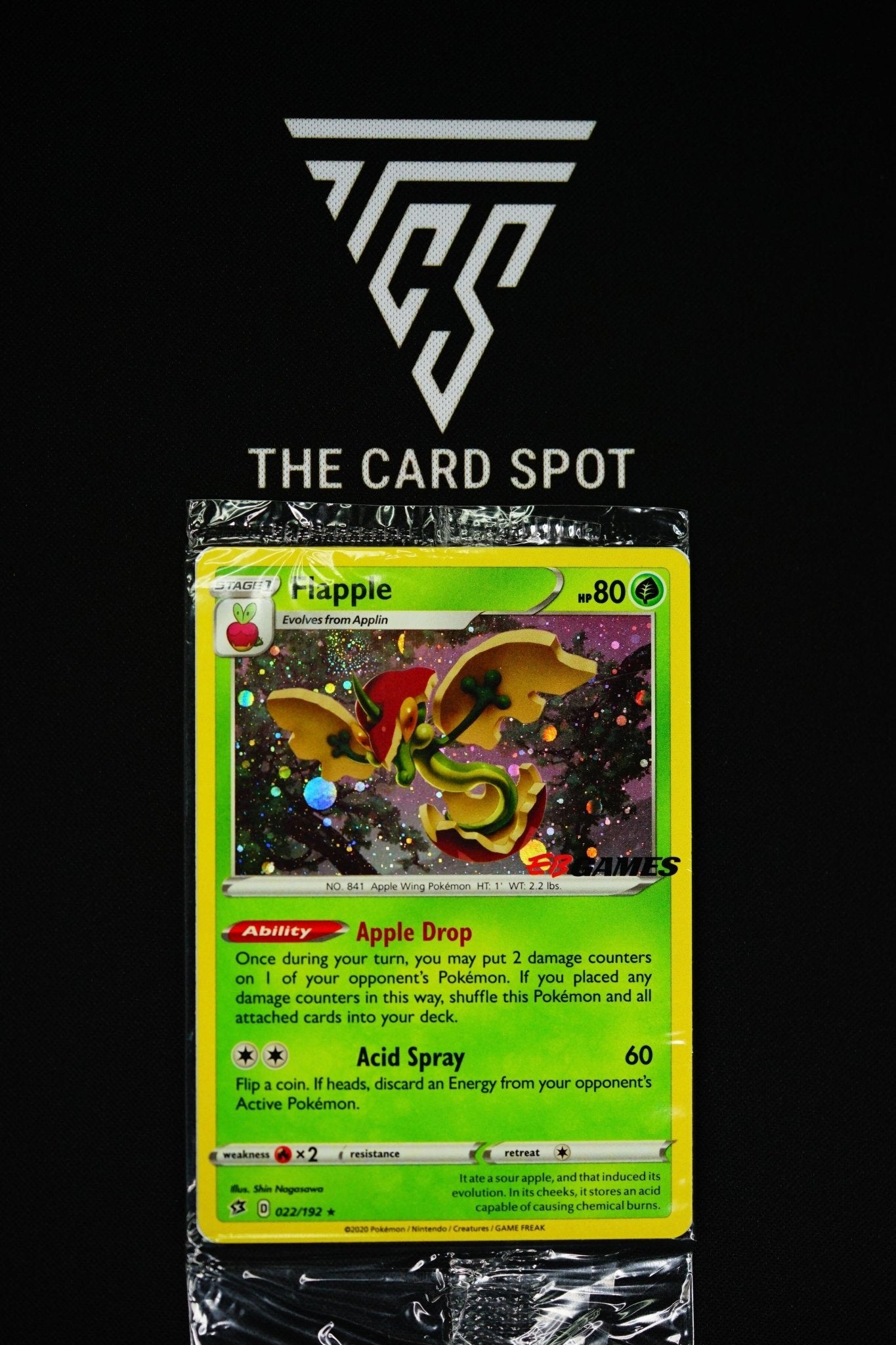 022/192 Flapple Eb Games Promo - Pokemon - THE CARD SPOT PTY LTD.Pokemon Raw CardsPokémon