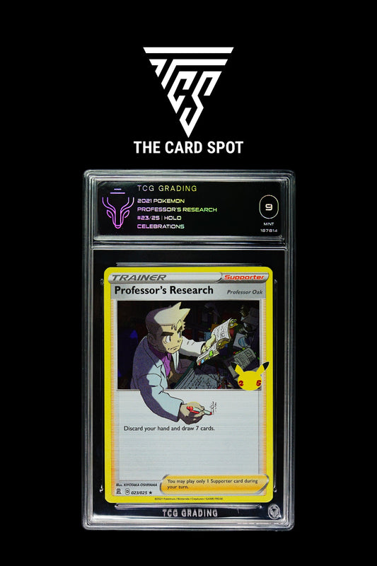 023/025 - Professors Research Holo Celebrations TCG 9 - Pokemon TCG - THE CARD SPOT PTY LTD.