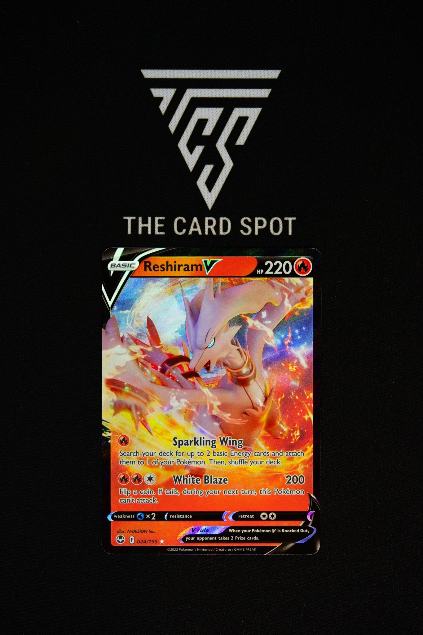 024/195 - Reshiram V - Pokemon TCG - THE CARD SPOT PTY LTD.