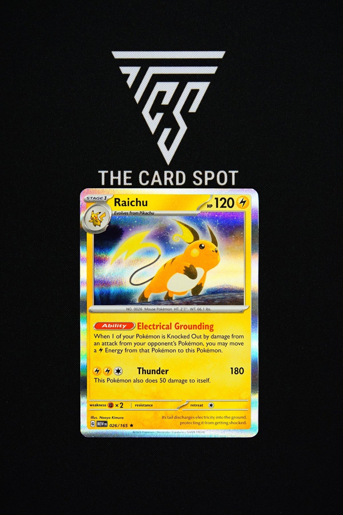 026/165 Raichu - Pokemon TCG - THE CARD SPOT PTY LTD.