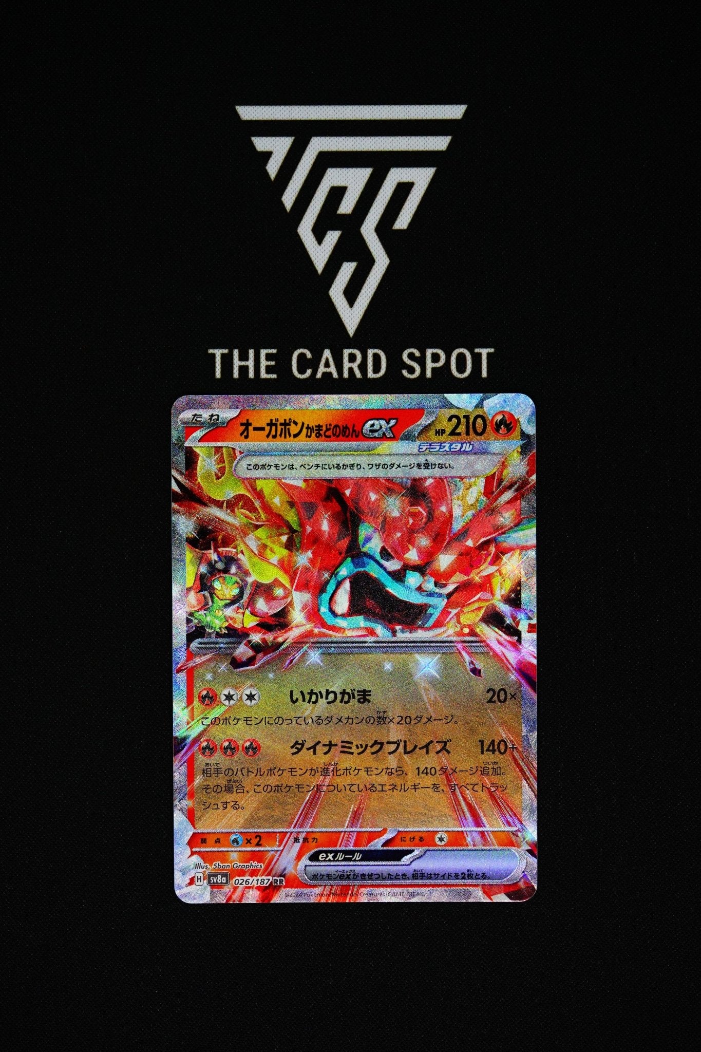 026/187 - Ogerpon Hearthflame Mask EX - Pokemon TCG - THE CARD SPOT PTY LTD.