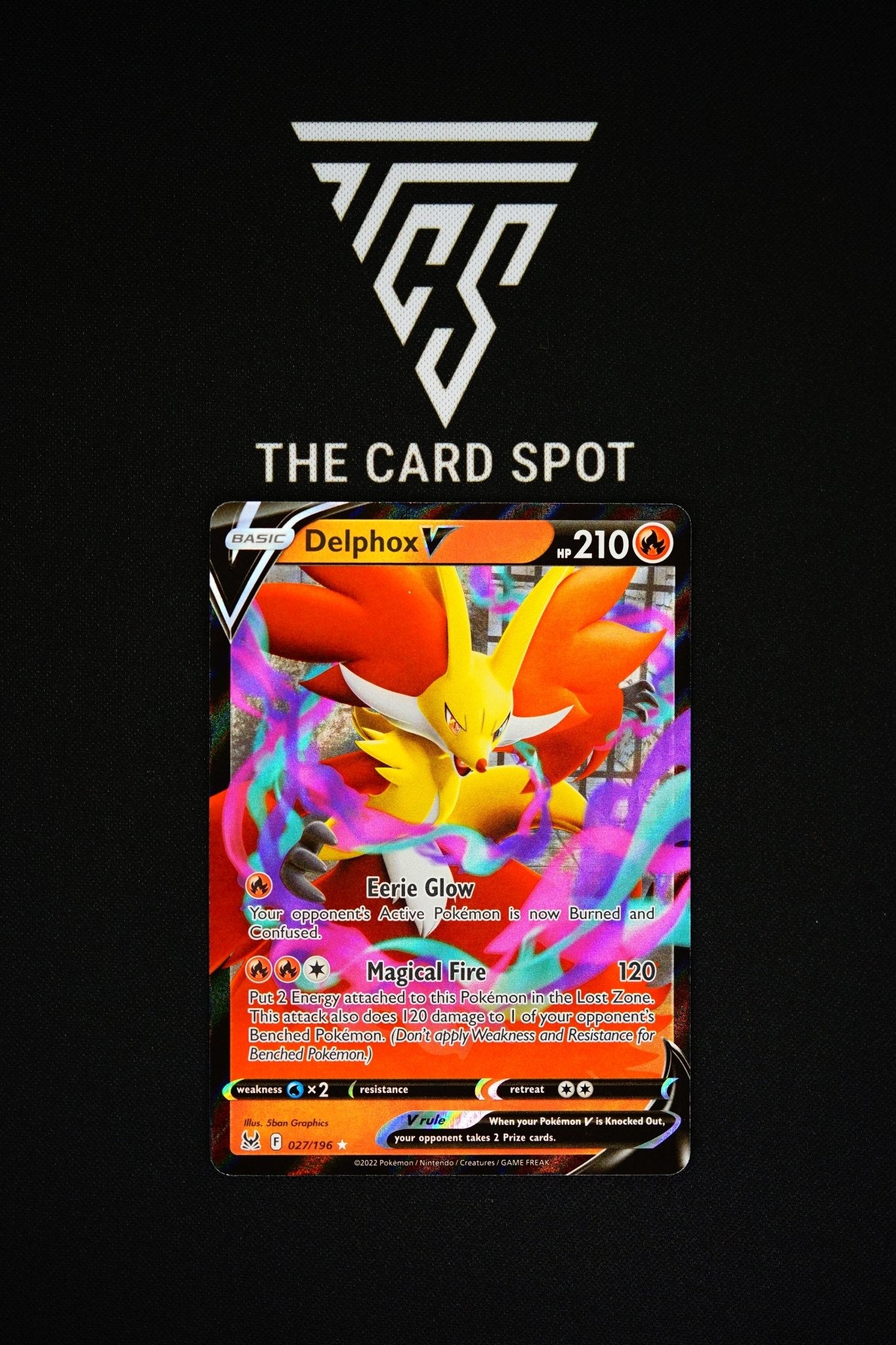 027/196 Delphox V Pokemon Card - THE CARD SPOT PTY LTD.Pokemon Raw CardsPokémon