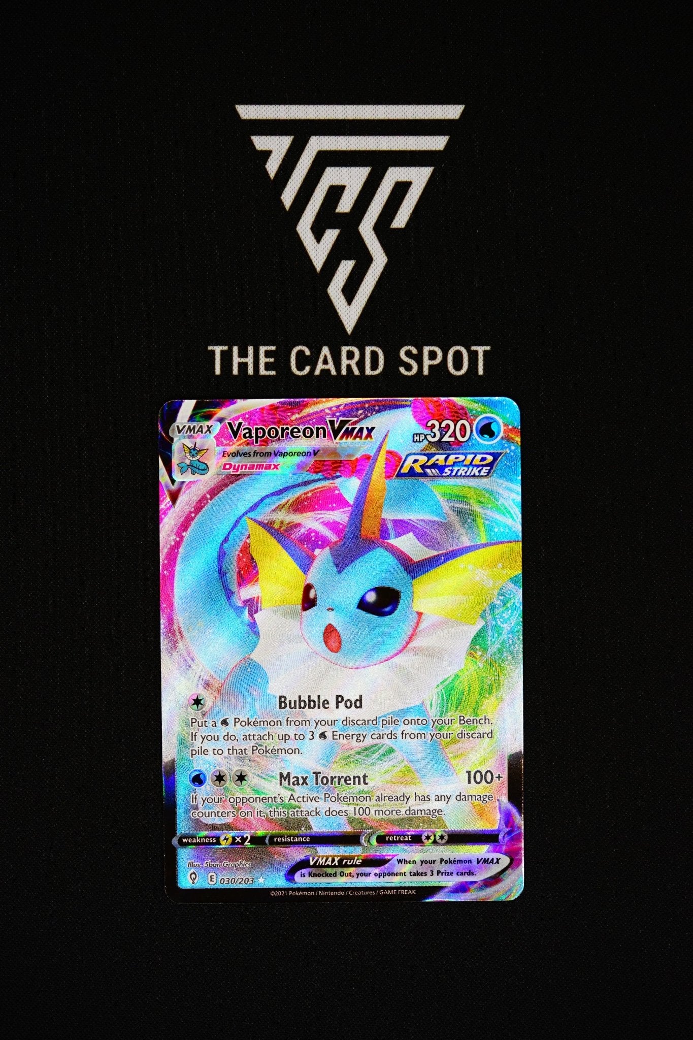 030/203 - Vaporeon VMAX - Pokemon TCG - THE CARD SPOT PTY LTD.