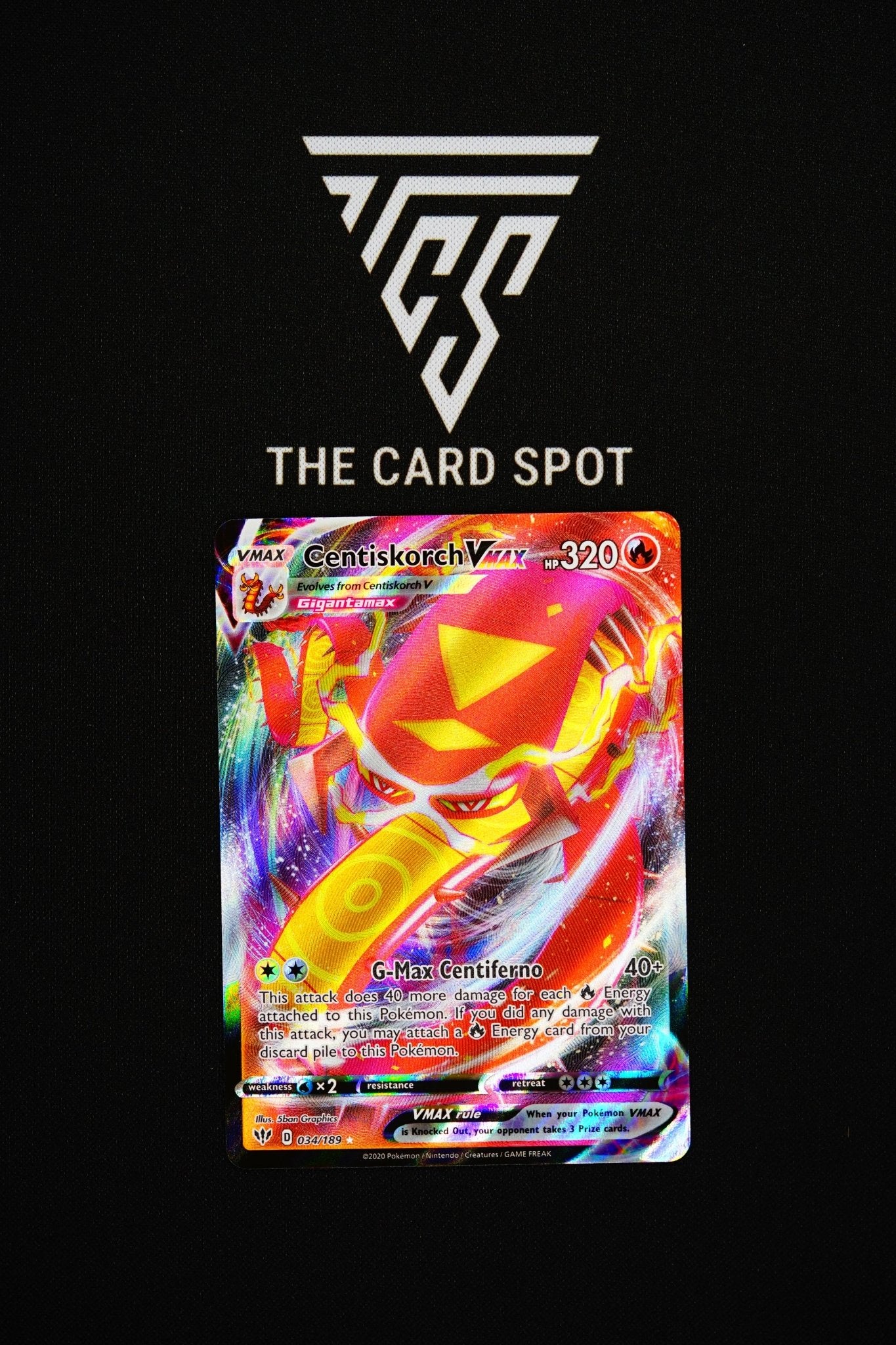 034/189 - Centiskorch - Pokemon TCG - THE CARD SPOT PTY LTD.