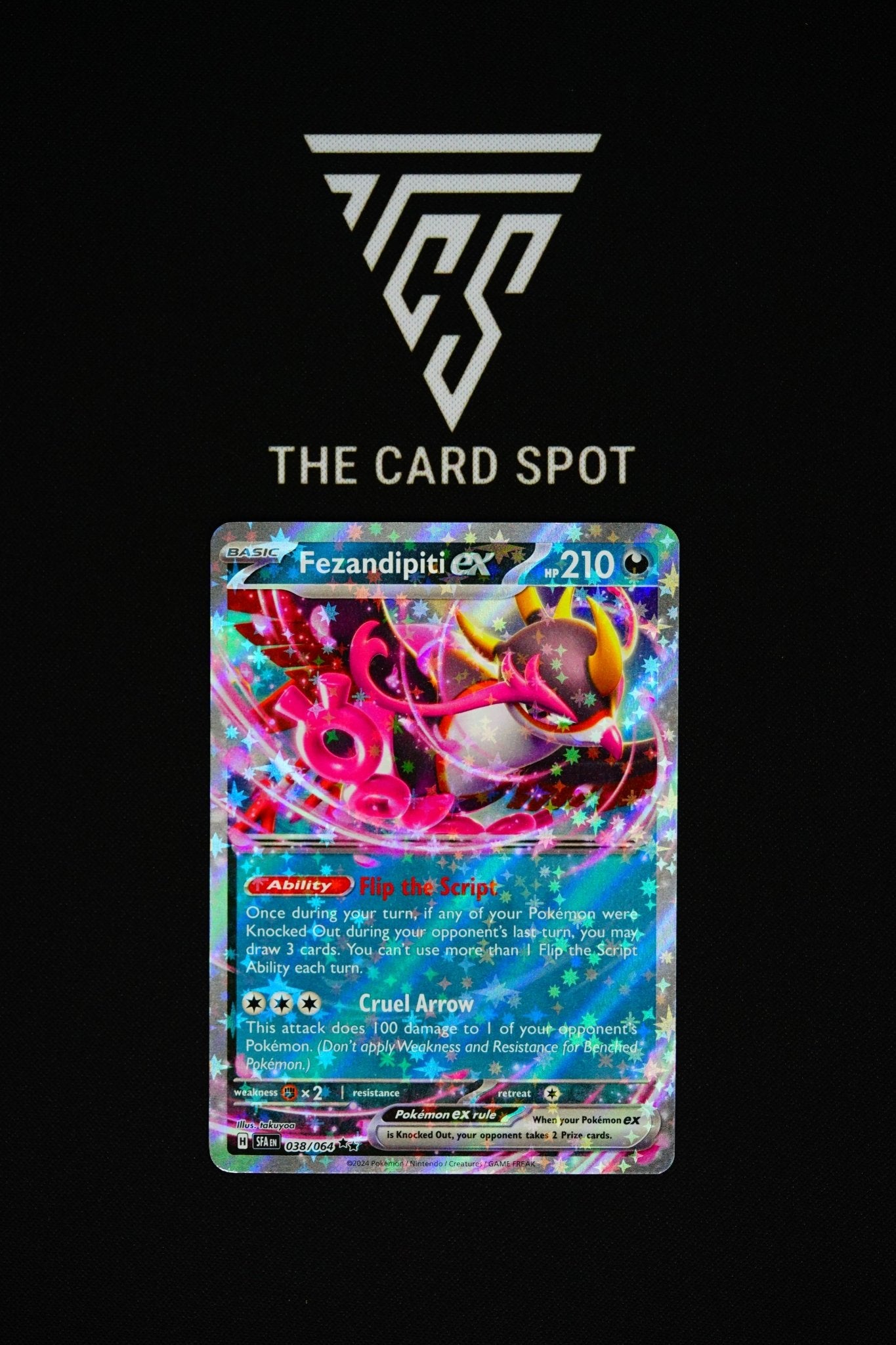 038/064 - Fezandipiti EX - Pokemon TCG - THE CARD SPOT PTY LTD.