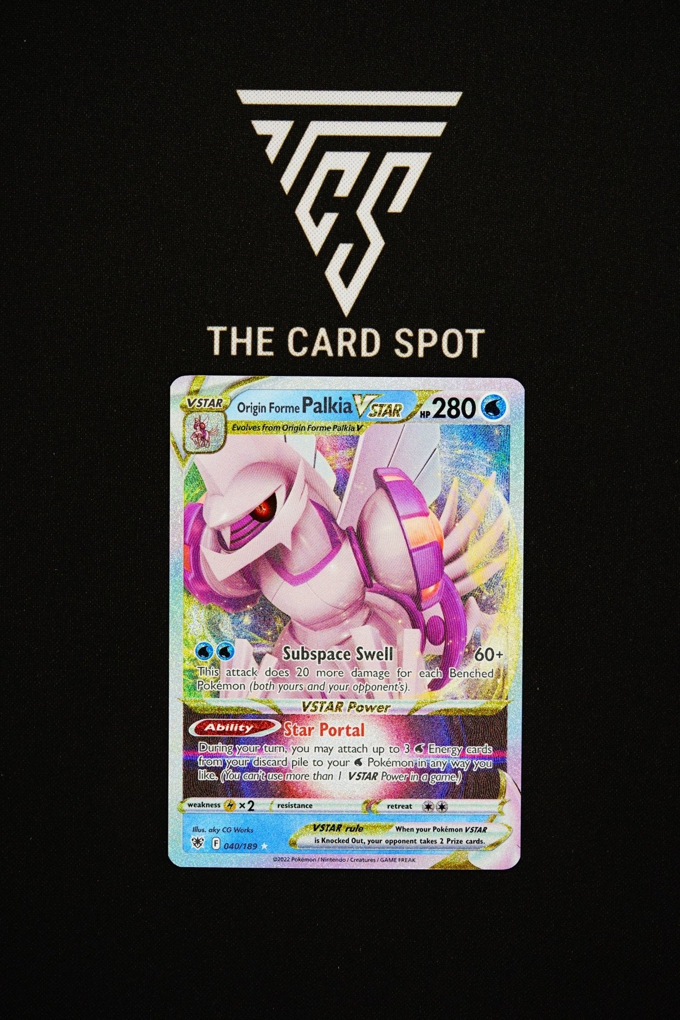 040/189 Origin Forme Palkia Vstar - Pokemon TCG - THE CARD SPOT PTY LTD.