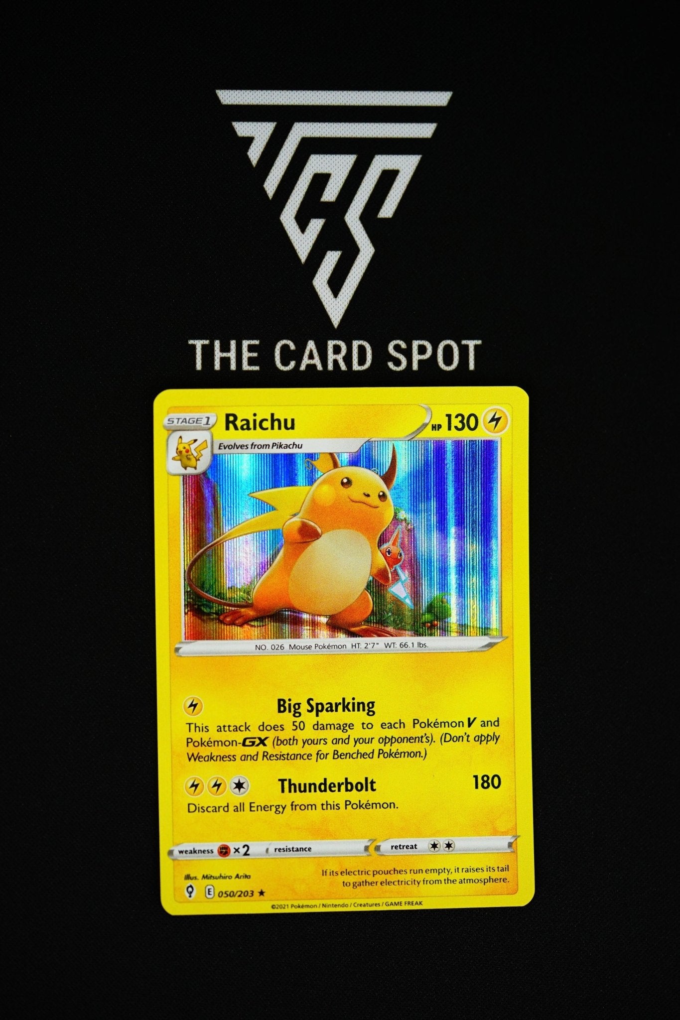 050/203 Raichu Holo - Pokemon - THE CARD SPOT PTY LTD.Pokemon Raw CardsPokémon