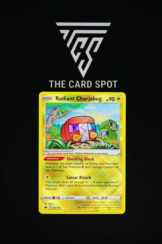 051/159 Radiant Charjabug Pokemon Card - THE CARD SPOT PTY LTD.Pokemon Raw CardsPokémon