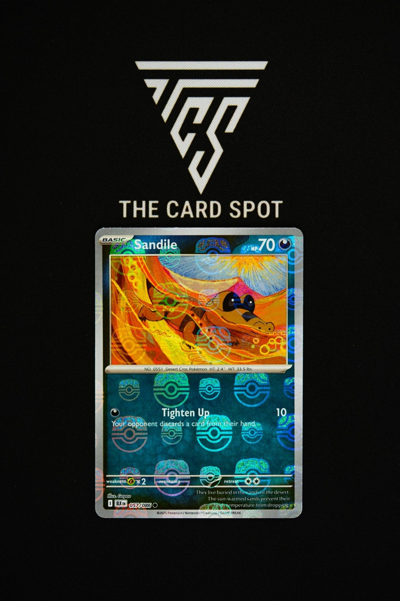 057/086 Sandile - Pokemon TCG - THE CARD SPOT PTY LTD.