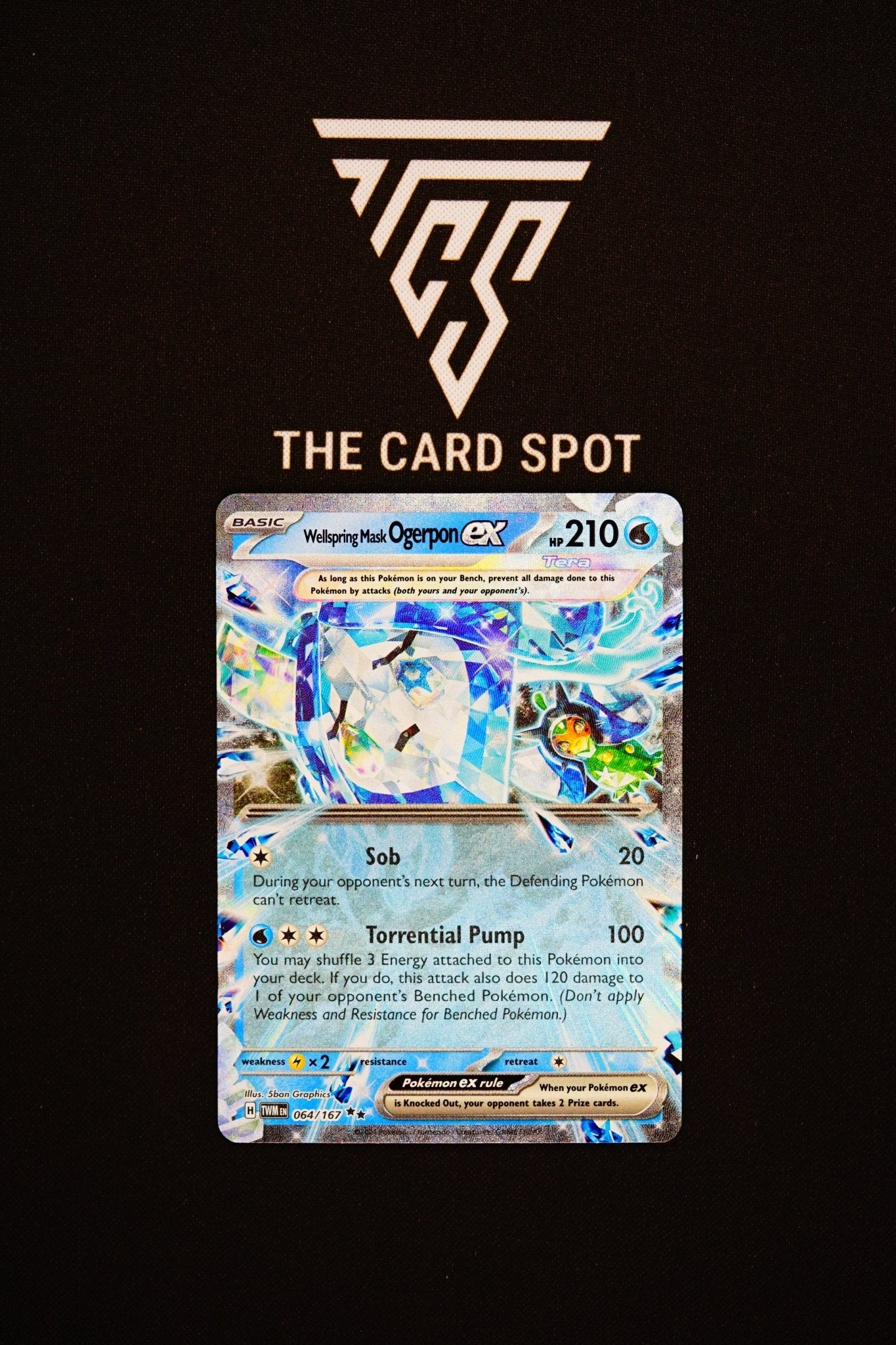 064/167 Wellspring Mask Ogerpon Ex - Pokemon TCG - THE CARD SPOT PTY LTD.