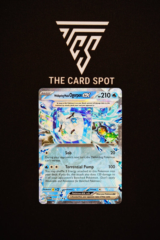 064/167 Wellspring Mask Ogerpon Ex - Pokemon TCG - THE CARD SPOT PTY LTD.