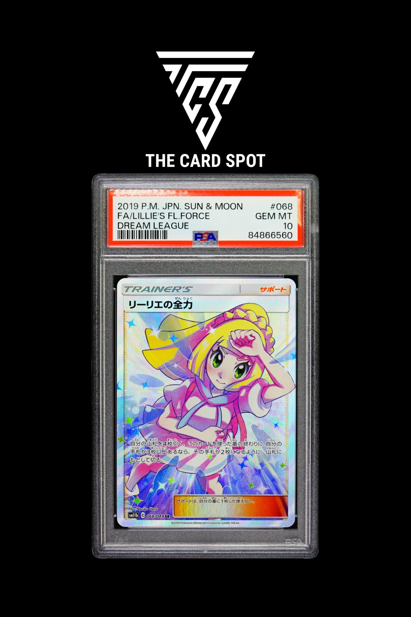 068/049 Lillie's Full Force PSA 10 - Pokemon TCG - THE CARD SPOT PTY LTD.