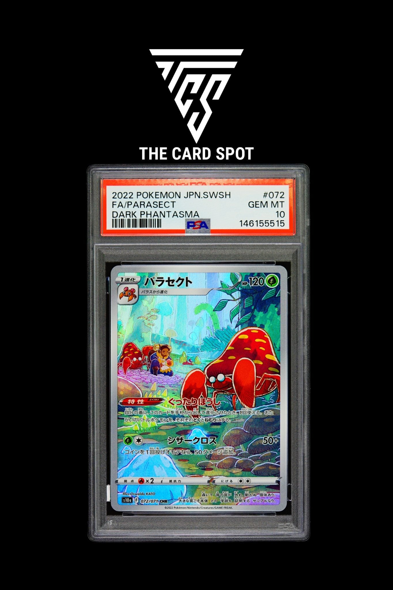 072/071 Parasect PSA 10 - Pokemon TCG - THE CARD SPOT PTY LTD.