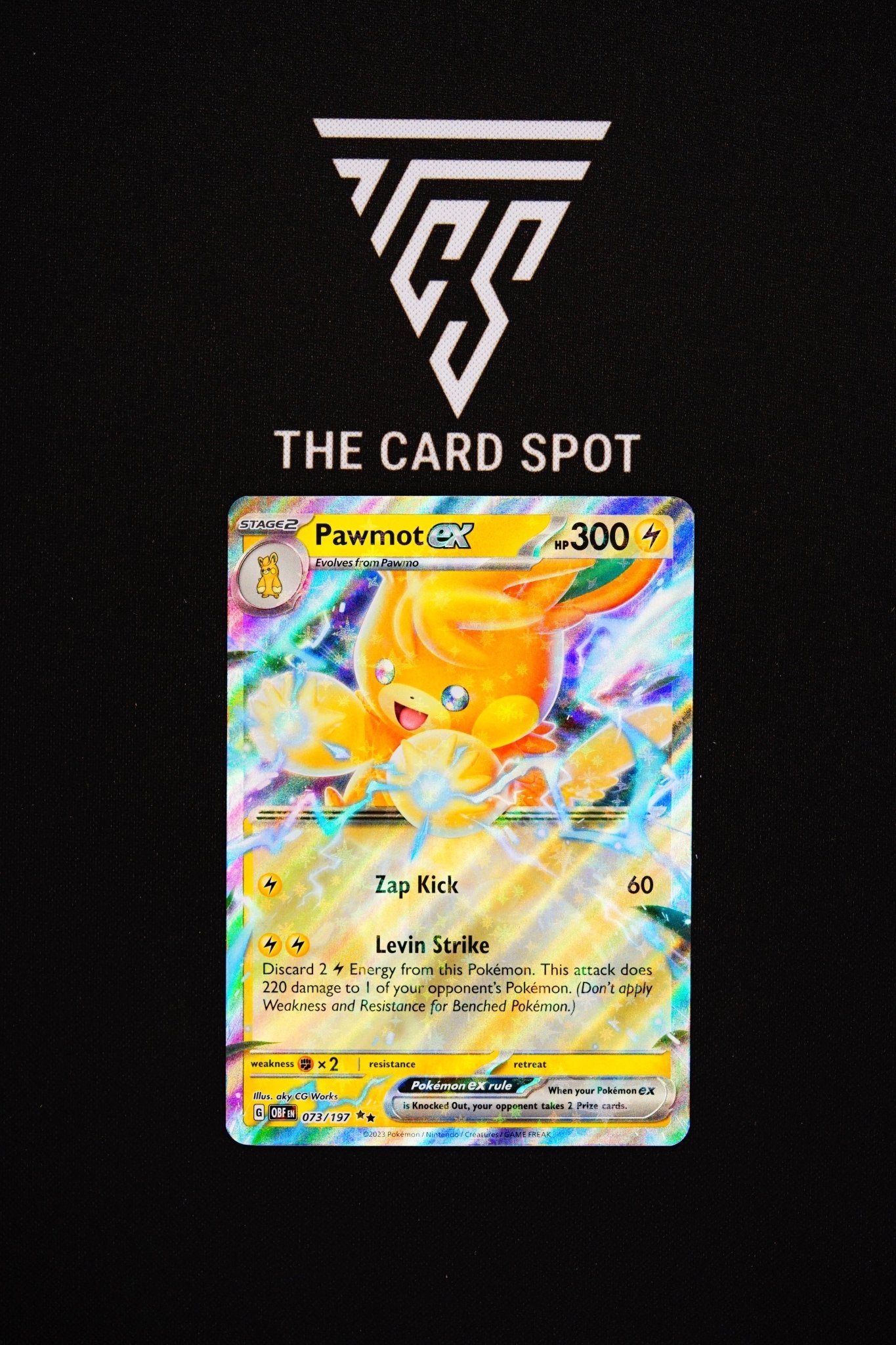 073/197 Pawmot Ex - Pokemon TCG - THE CARD SPOT PTY LTD.