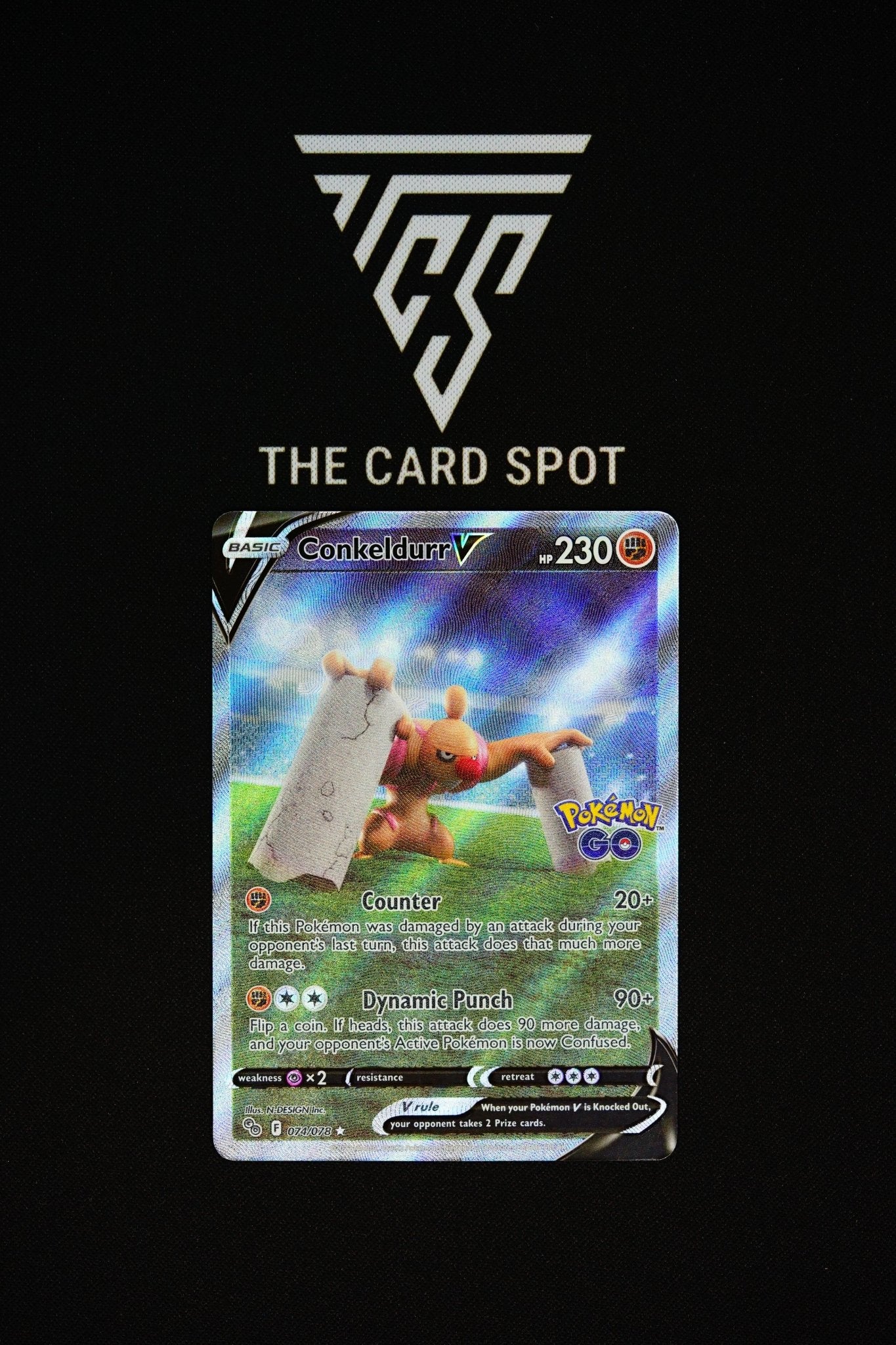 074/078 Conkeldurr V - Pokemon TCG - THE CARD SPOT PTY LTD.