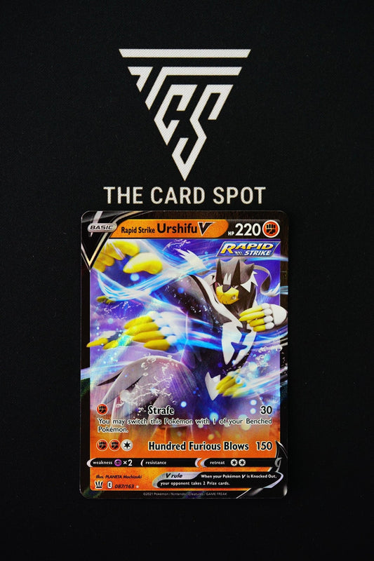 087/163 Rapid Strike Urshifu V - Pokemon TCG - THE CARD SPOT PTY LTD.Pokemon Raw CardsPokémon